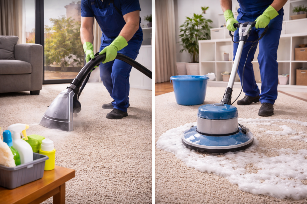 Steam Cleaning vs Shampooing Which Is Better for Carpets